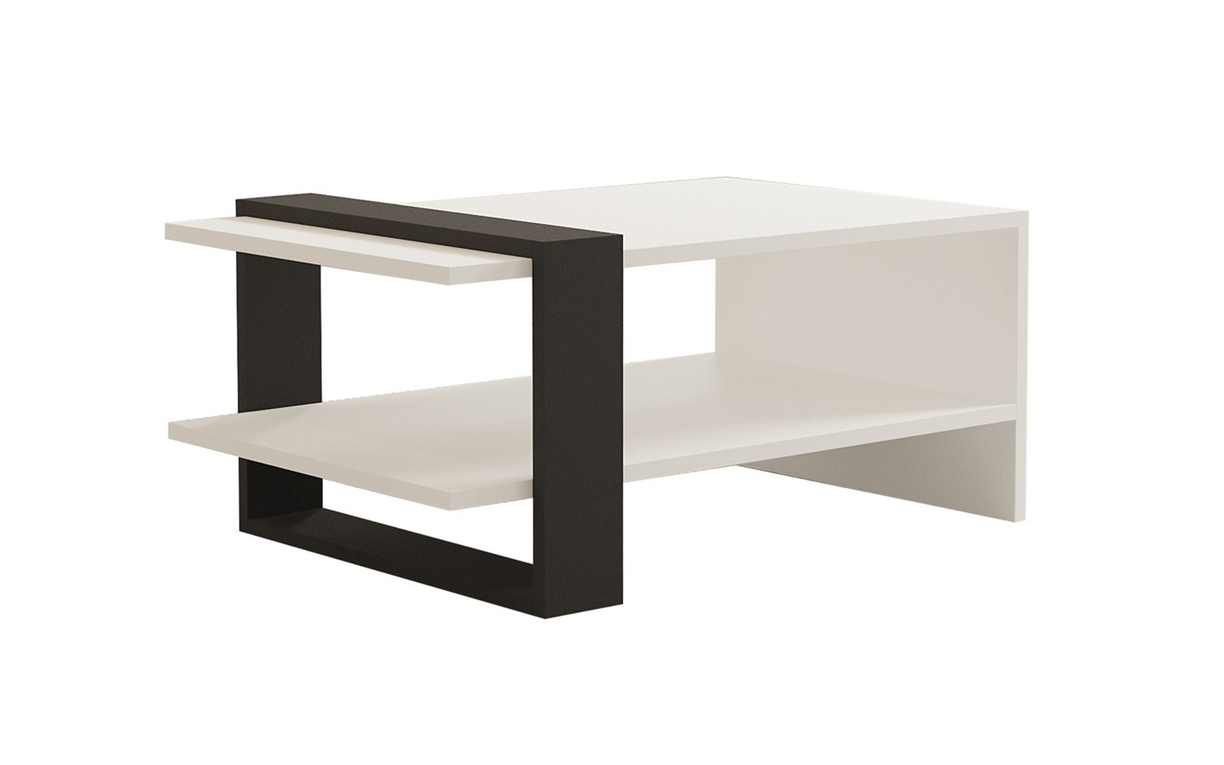 Masuta de cafea Adela, alb + antracit  4